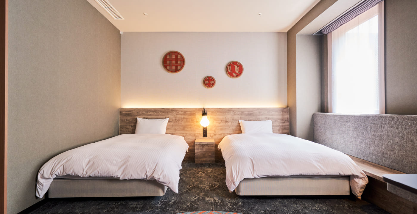 Hotel Global View Hachinohe Annex Concept twin room