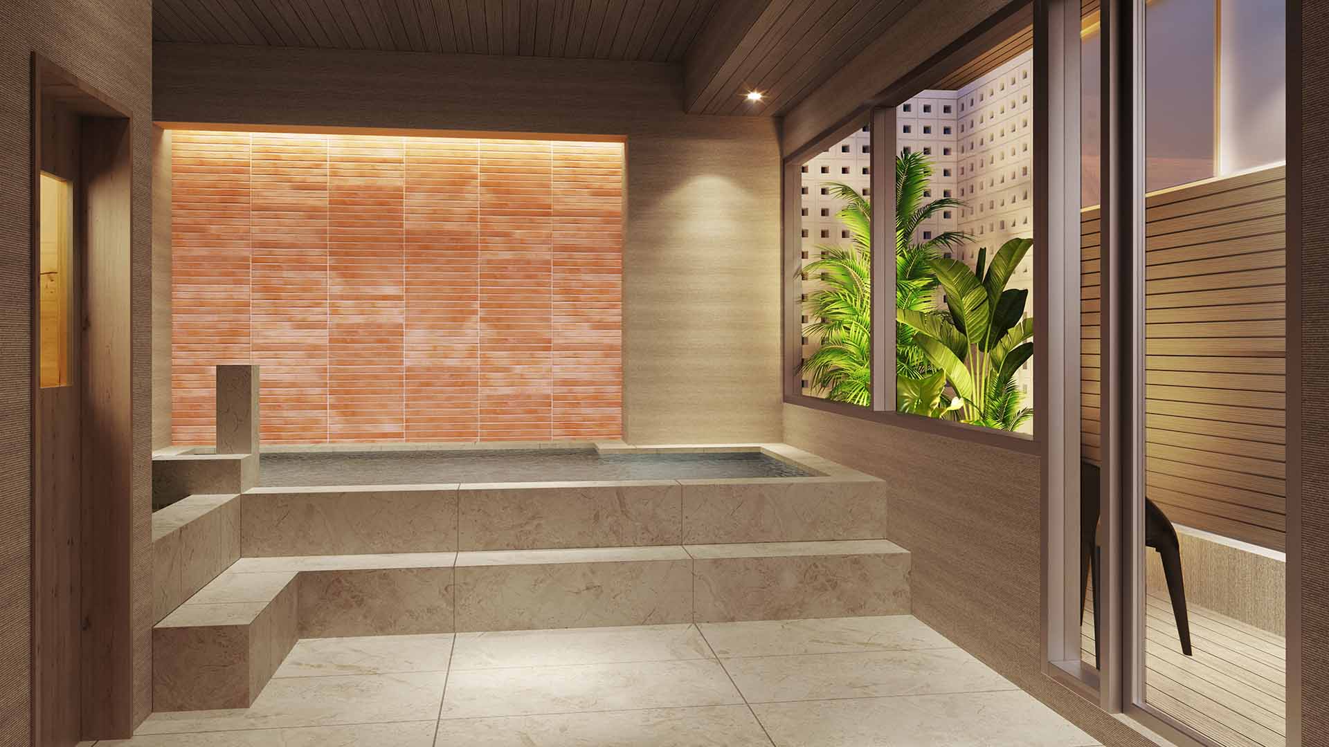 人工温泉大浴場