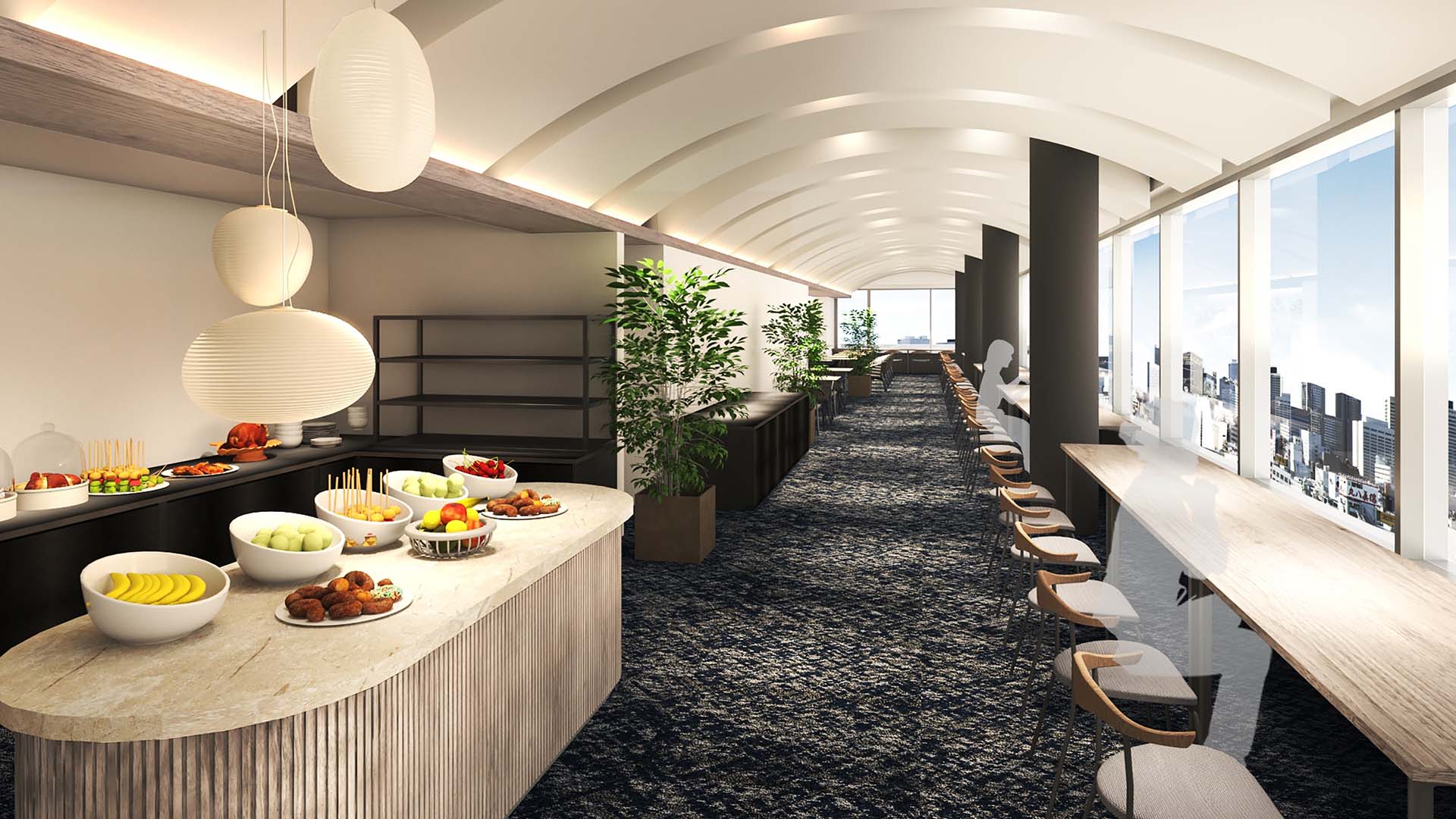 朝食ビュッフェ